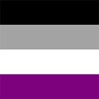 Large high-resolution Asexual pride flag with faint light and dark highlights.