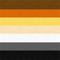 Large high-resolution Gay Bear pride flag with faint light and dark highlights.
