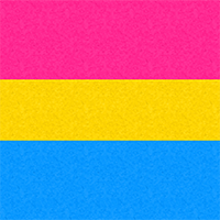 Large high-resolution Pansexual pride flag with faint light and dark highlights.