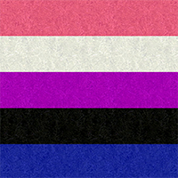 Large high-resolution Gender Fluid pride flag with faint light and dark highlights.