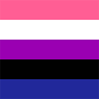 Large high-resolution Gender Fluid pride flag seamless texture.